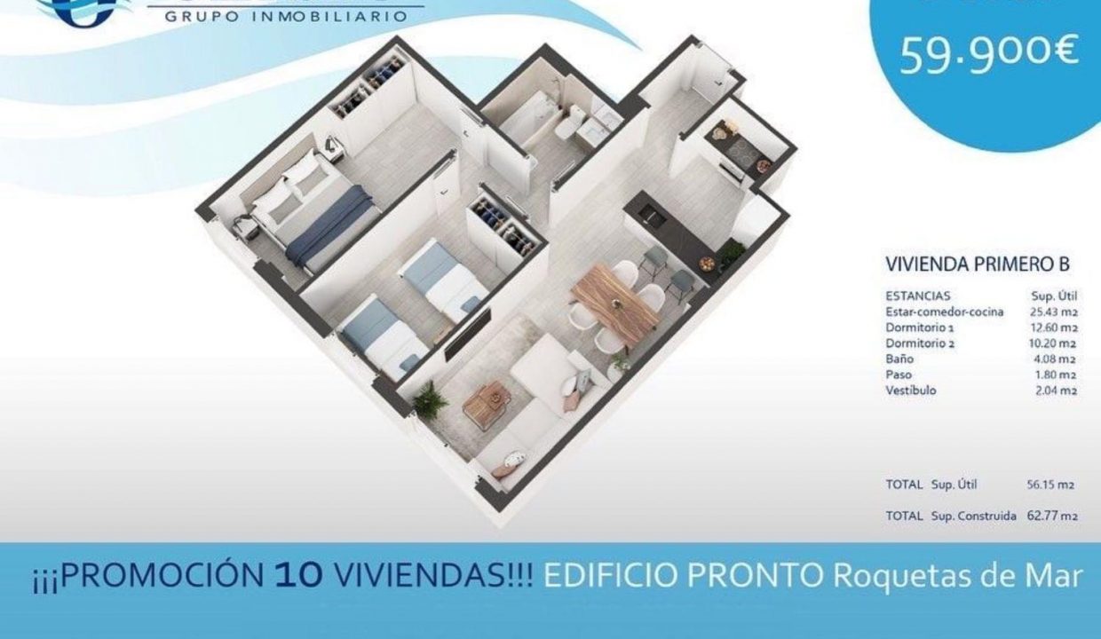 Promoción Edifício Pronto, obra nueva en Roquetas de Mar (Revista)