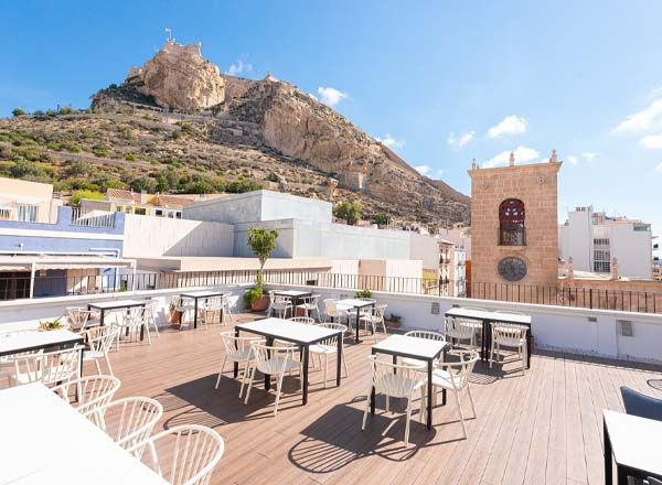 La Milagrosa the best bars on the roof in alikant, Spain