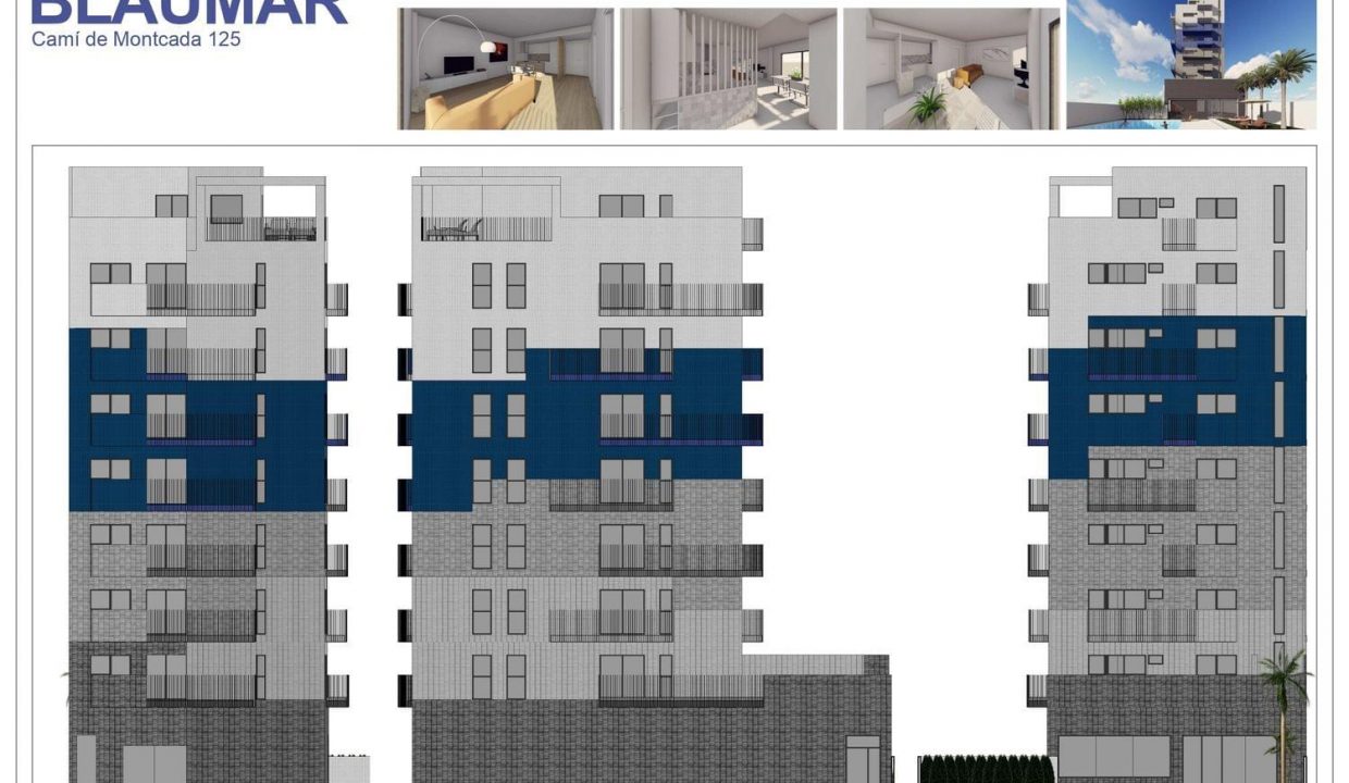 Promoción Residencial Blaumar, obra nueva en Valencia (Revista)