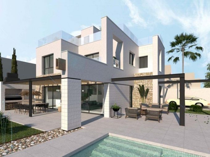 Promoción Moderna villa con vistas al lago, obra nueva en Las Beatas (Revista)