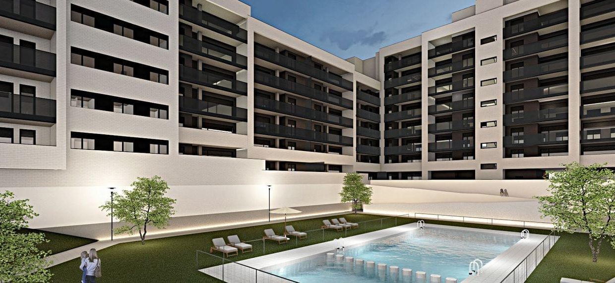 Promoción Residencial patio los Naranjos, obra nueva en Zaragoza (Revista)