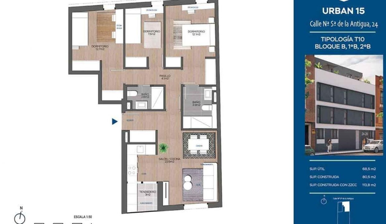 Promoción CALLE NUESTRA SEÑORA DE LA ANTIGUA 24, obra nueva en Madrid (Revista)