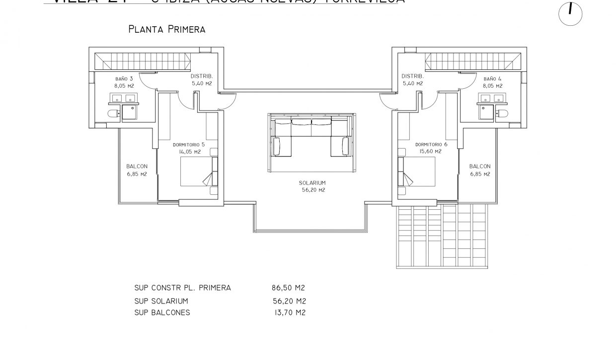 Promoción VILLA MODEL 2T EN AGUAS NUEVAS, obra nueva en Torrevieja (Revista)