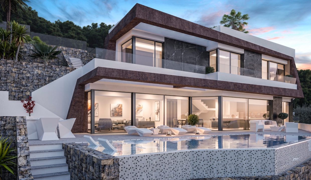 Promoción Villa de lujo de proyecto contemporáneo, obra nueva en Calpe (Revista)