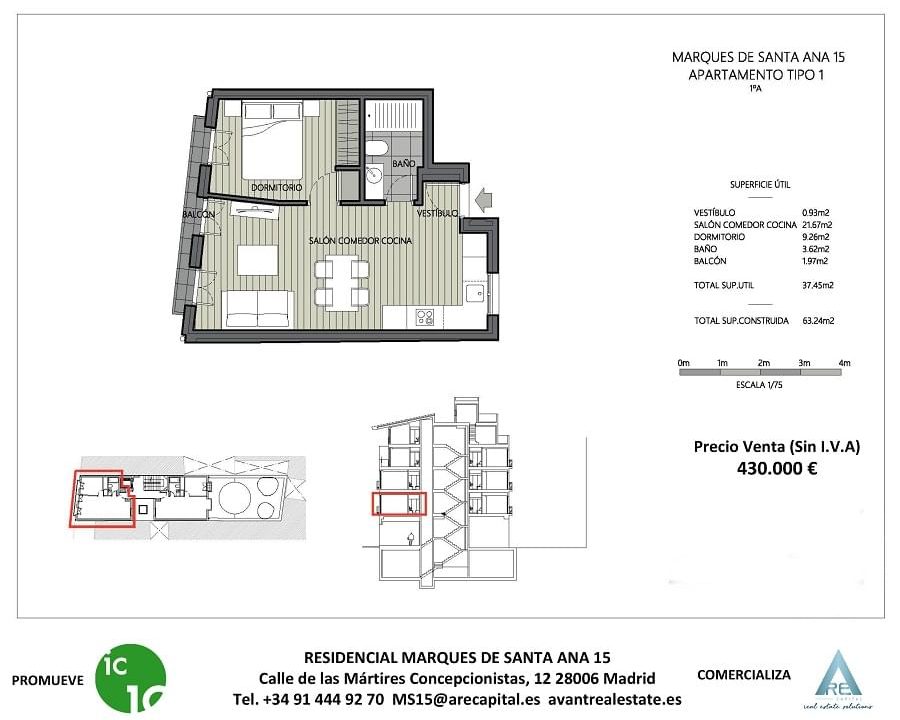 Promoción Marques de Santa Ana 15, obra nueva en Madrid (Revista)