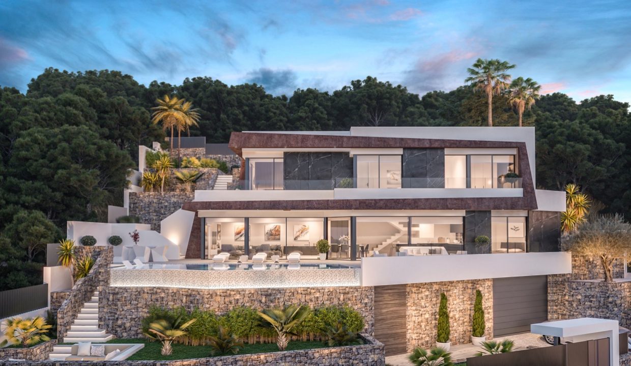 Promoción Villa de lujo de proyecto contemporáneo, obra nueva en Calpe (Revista)