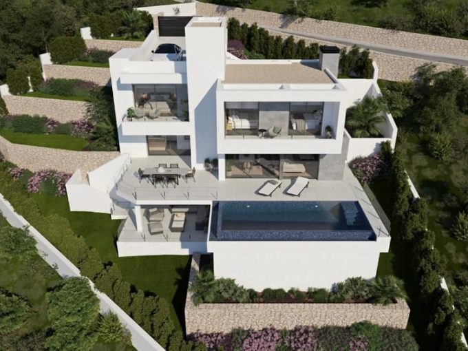 Promoción Lujosa villa contemporánea, obra nueva en La Cumbre del Sol (Revista)
