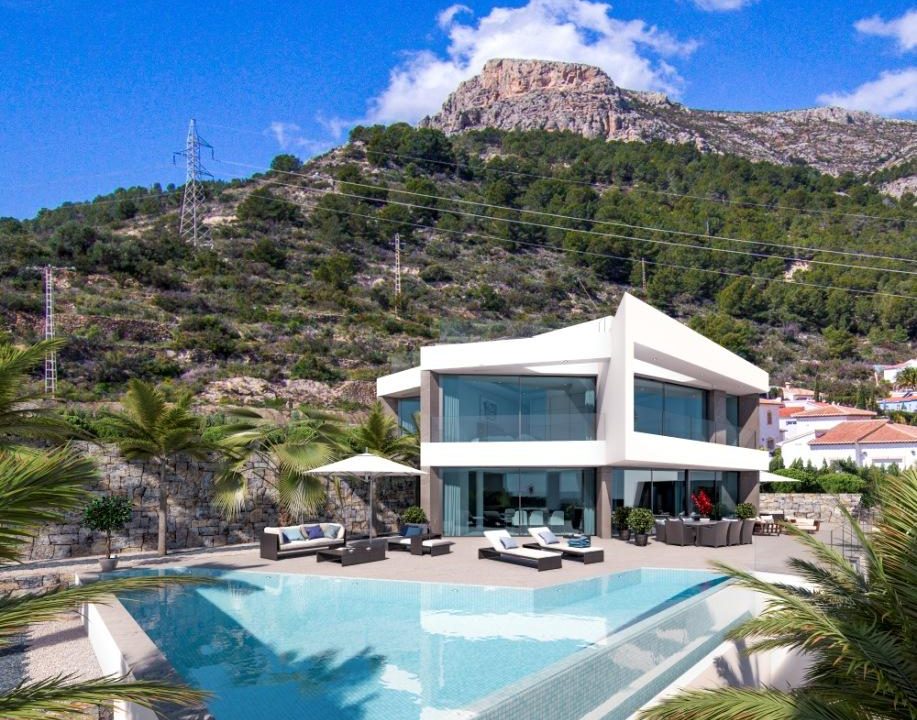 Promoción Villa moderna con impresionantes vistas panorámicas al mar, obra nueva en Calpe (Revista)