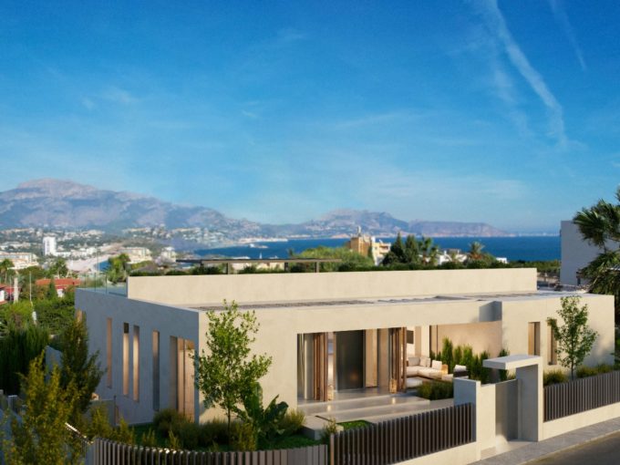 Promoción Exquisita villa con vistas al mar, obra nueva en l'Albir (Revista)