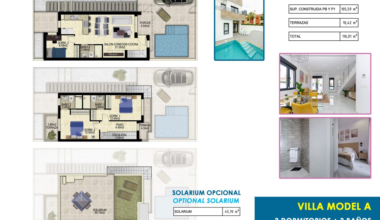 Promoción LAGUNA ROSA VILLAS, obra nueva en Torrevieja (Revista)