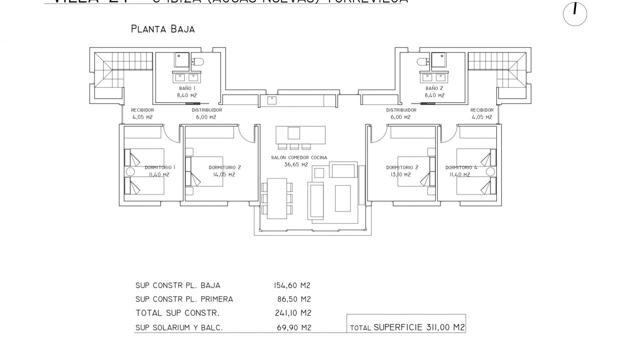 Promoción VILLA MODEL 2T EN AGUAS NUEVAS, obra nueva en Torrevieja (Revista)