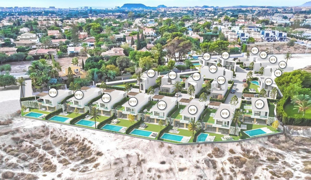 Promoción Villas de la Font, obra nueva en San Juan de Alicante (Revista)