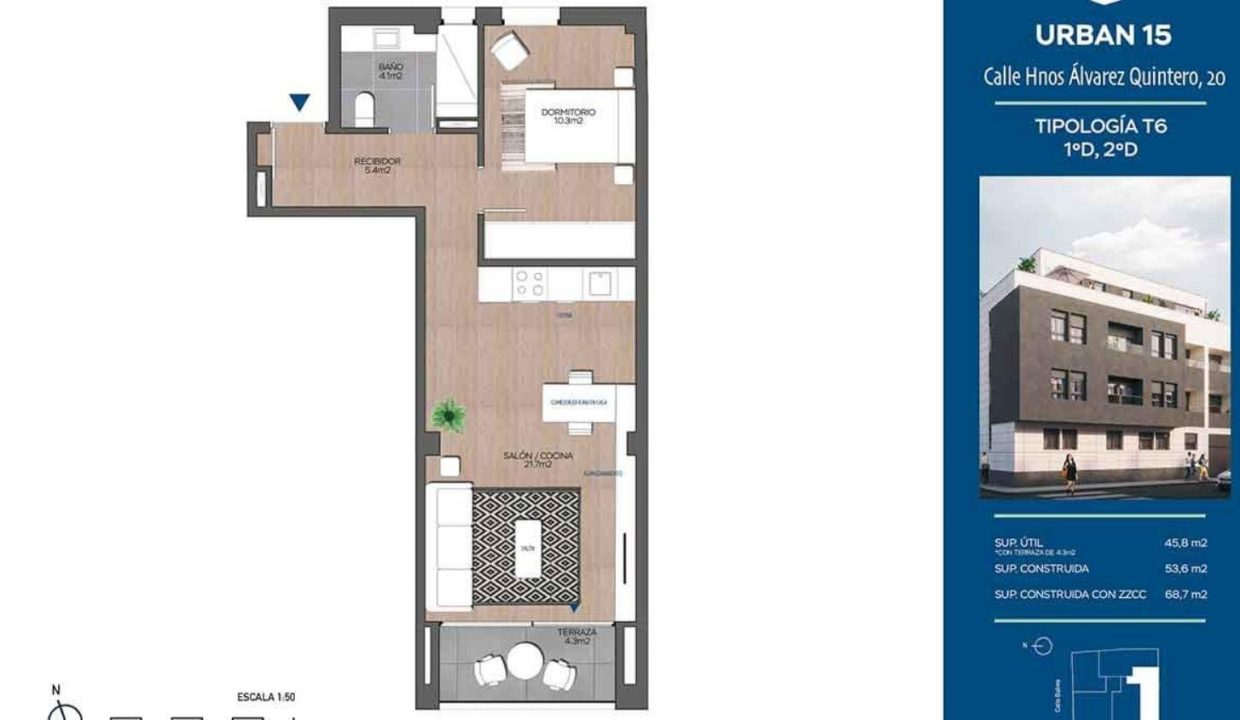 Promoción CALLE HERMANOS ALVAREZ QUINTERO 22, obra nueva en Getafe (Revista)